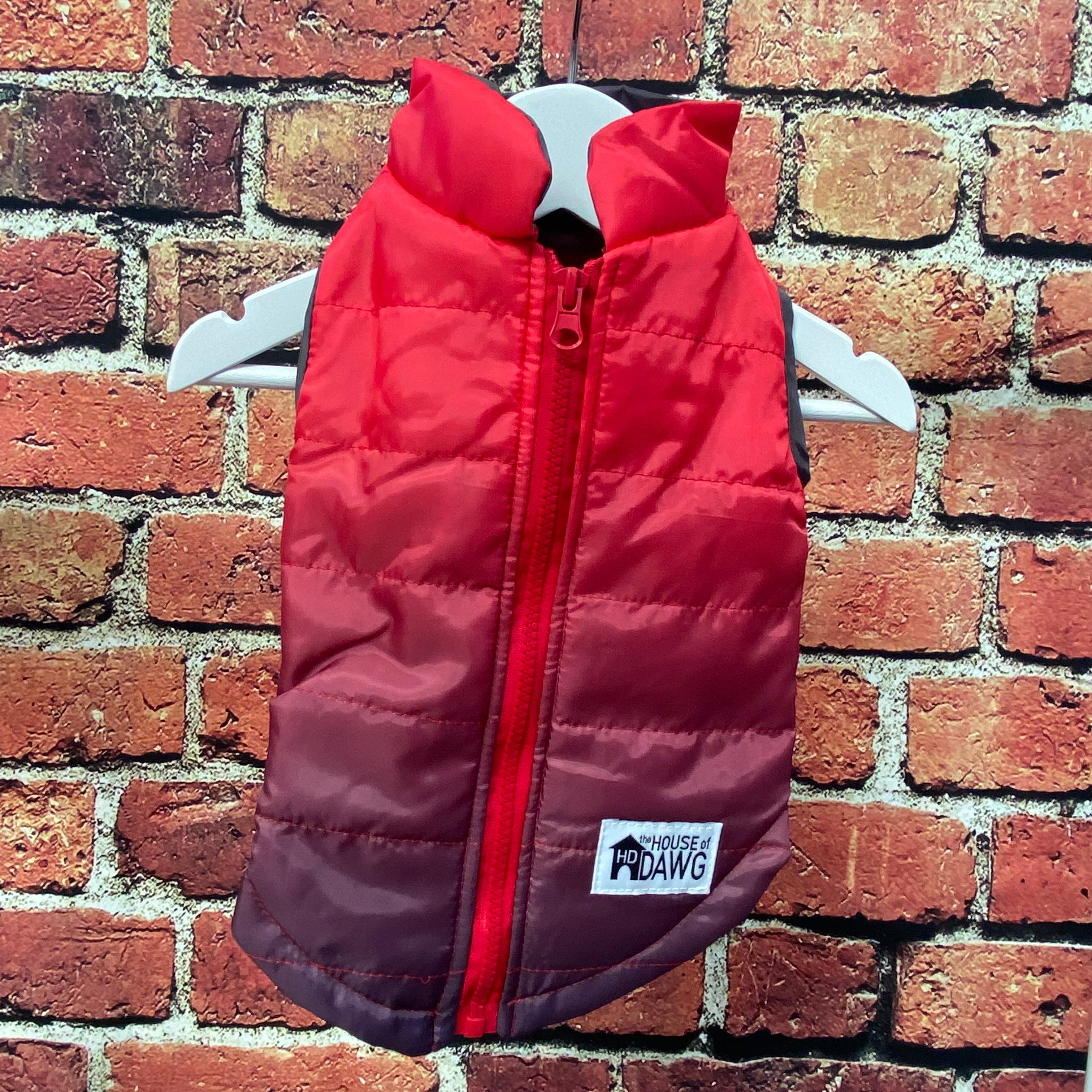 Red Ombré Padded Coat